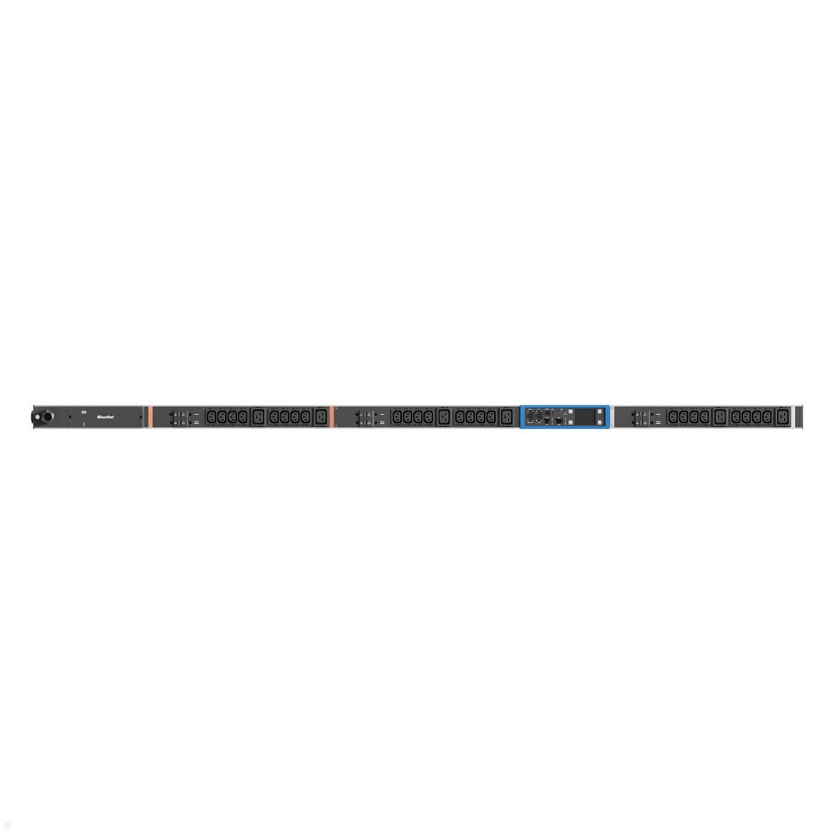 Bachmann BN PRO Metered – 32A Rack PDU mit 24xC13 / 6xC19 / 6xMCB, 3,0m CEE 32A (BM0015594) Maße