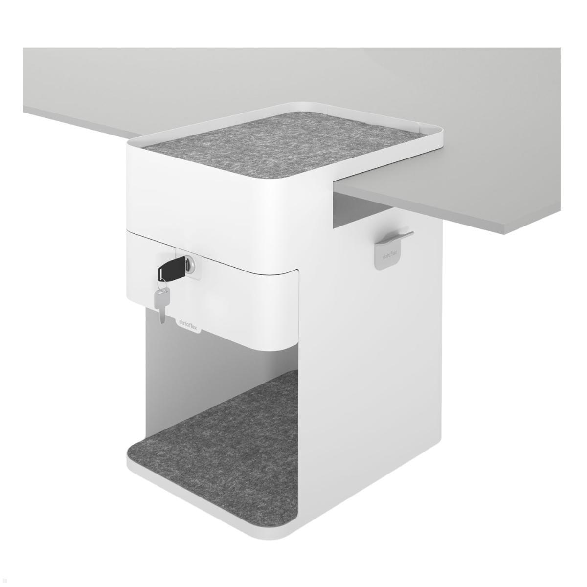 Dataflex Bento Desktop Locker 500 Untertisch Schrank mit Tischklemme (45.500), weiß Dataflex Bento Desktop Locker 500 Untertisch Schrank mit Tischklemme (45.500), weiß