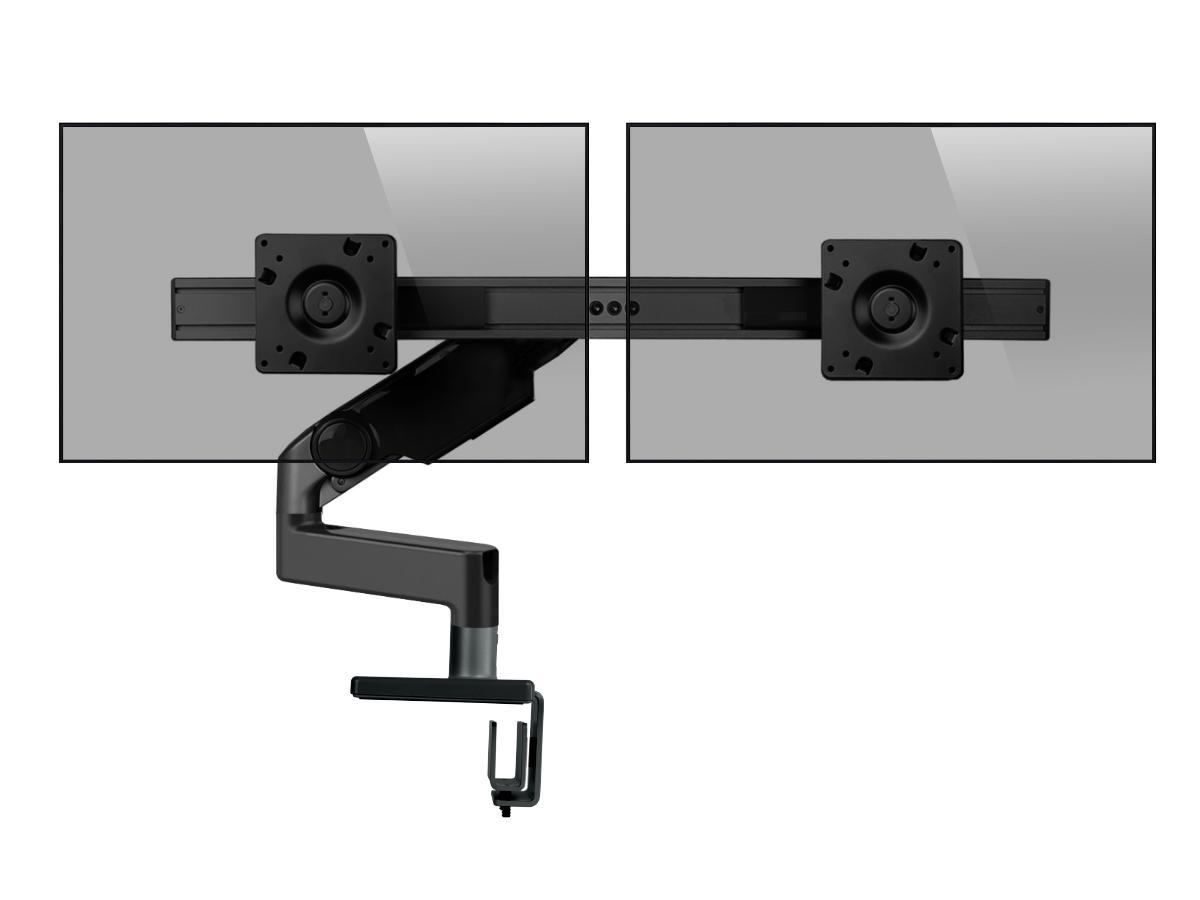Humanscale M8.1 Dual Monitorhalter für USM Tische, schwarz Humanscale M8.1 Dual Monitorhalter für USM Tische, schwarz