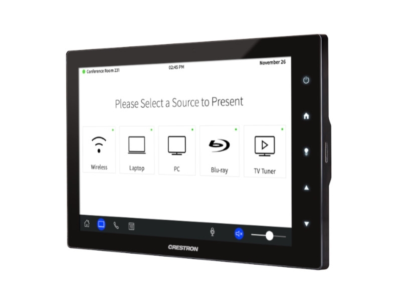 Crestron Touchpanel Bedieneinheit 10 Zoll ohne Kamera, schwarz