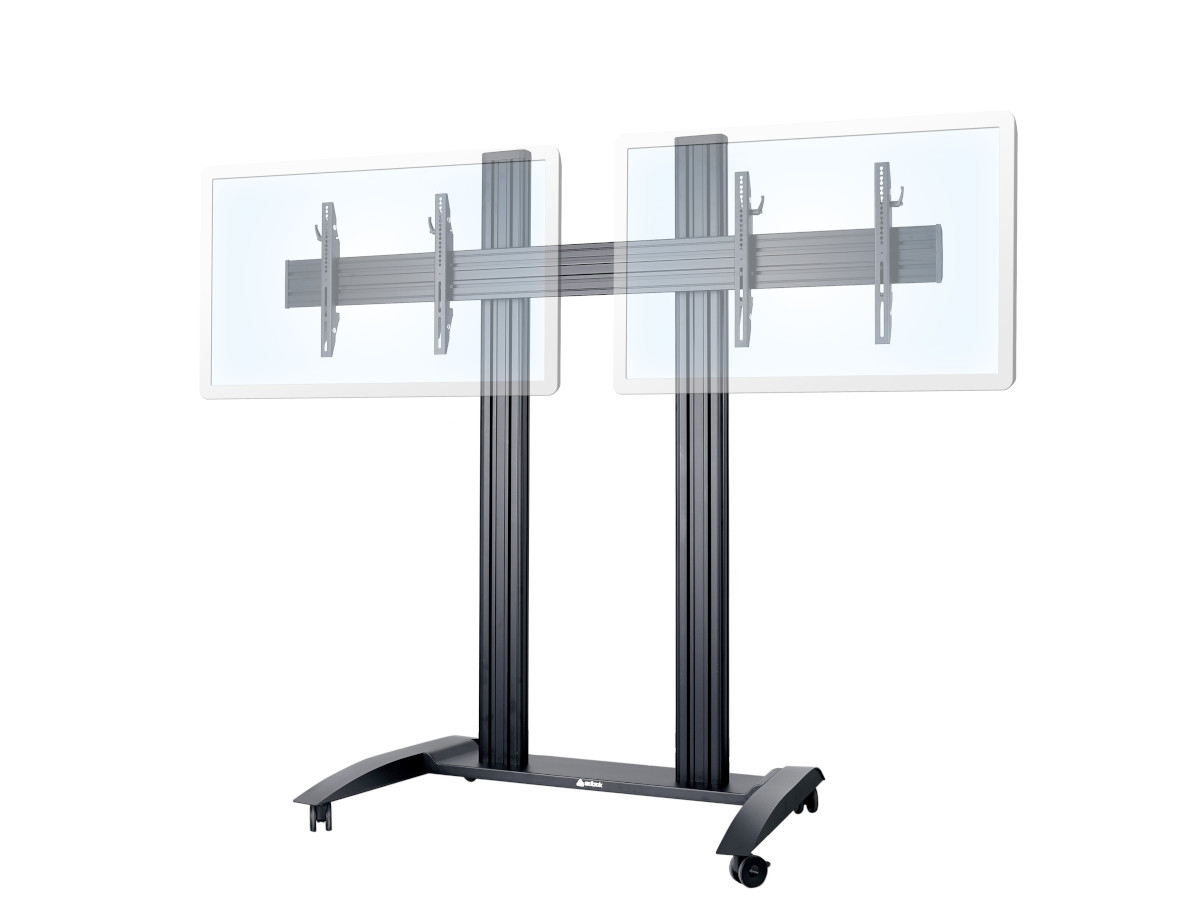 Edbak TRV300 mobiler Dual Monitorständer, 42-55Zoll Edbak TRV300 mobiler Dual Monitorständer, 42-55Zoll