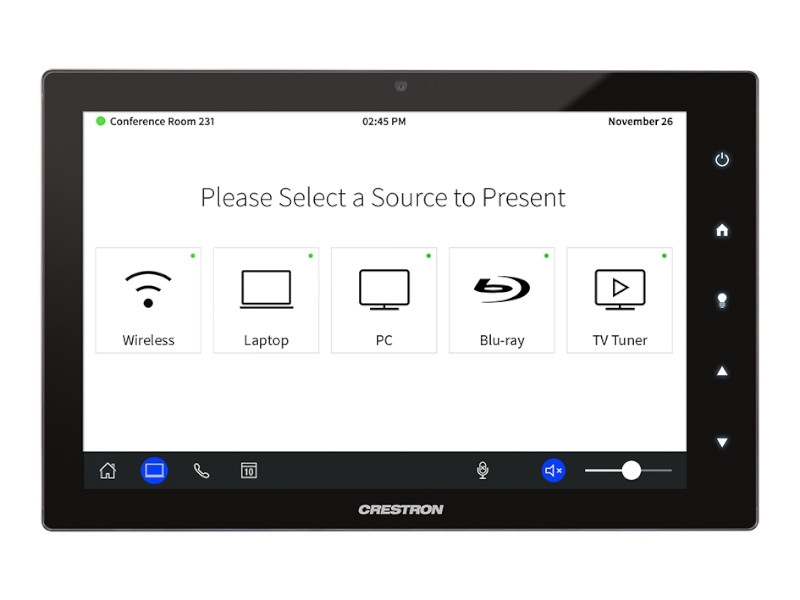 Crestron Touchpanel Bedieneinheit 7 Zoll, schwarz Mediensteuerung Crestron Touchpanel Bedieneinheit 7 Zoll, schwarz Mediensteuerung