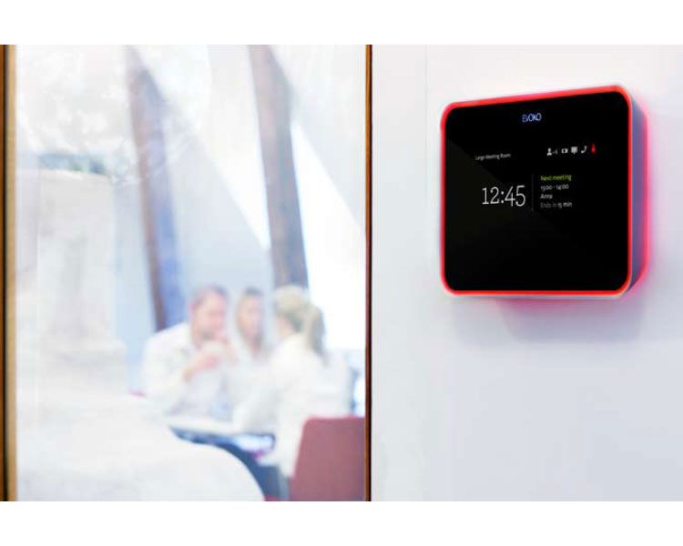 Evoko Raummanager Raumbuchungsystem digitales Türschild