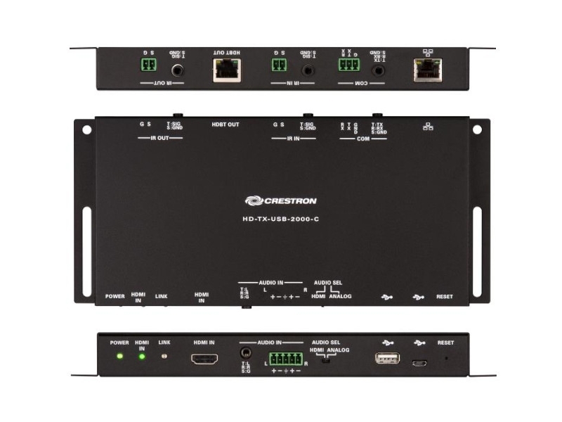 Crestron HDMI 4K/60 und USB-Übertragung über CAT/HDBaseT Sendeeinheit