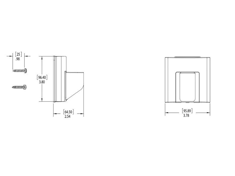 Humanscale M2 Monitor Wandhalterung gerade weiß (M2HW2S)