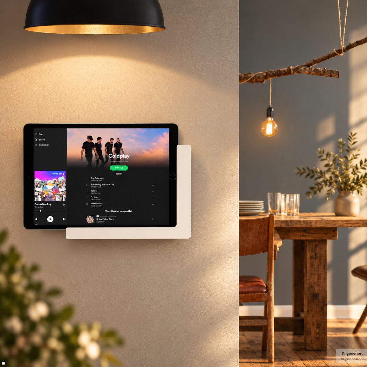 TabLines TWP059 Tablet Wandhalterung für Samsung Tab S12+ 12.6, Room Manager SmartHome