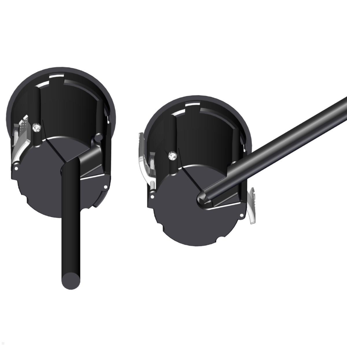 EVOline One USB-Charger A/C mit Deckel weiß, Edelstahleinleger, Kabelführung EVOline One USB-Charger A/C mit Deckel weiß, Edelstahleinleger, Kabelführung