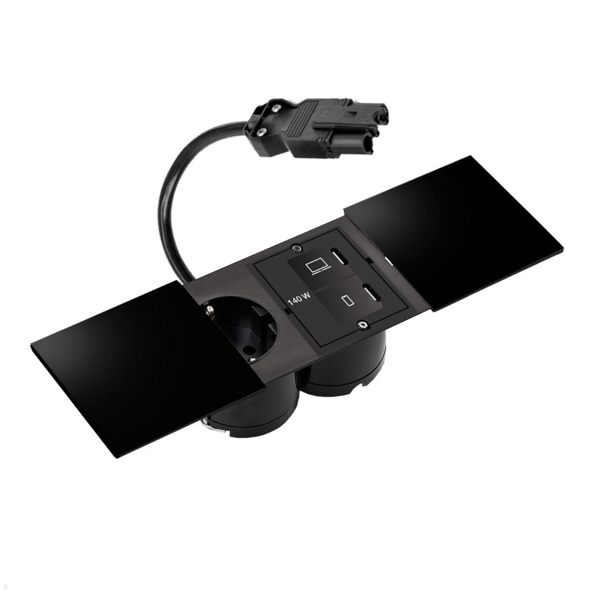 Kalb | Steckdosen - Mehrfachsteckdosen Zur Montage In/an Möbeln, Mit Und Ohne Schalter, Netzteil, USB-Anschlüssen - Foto 11