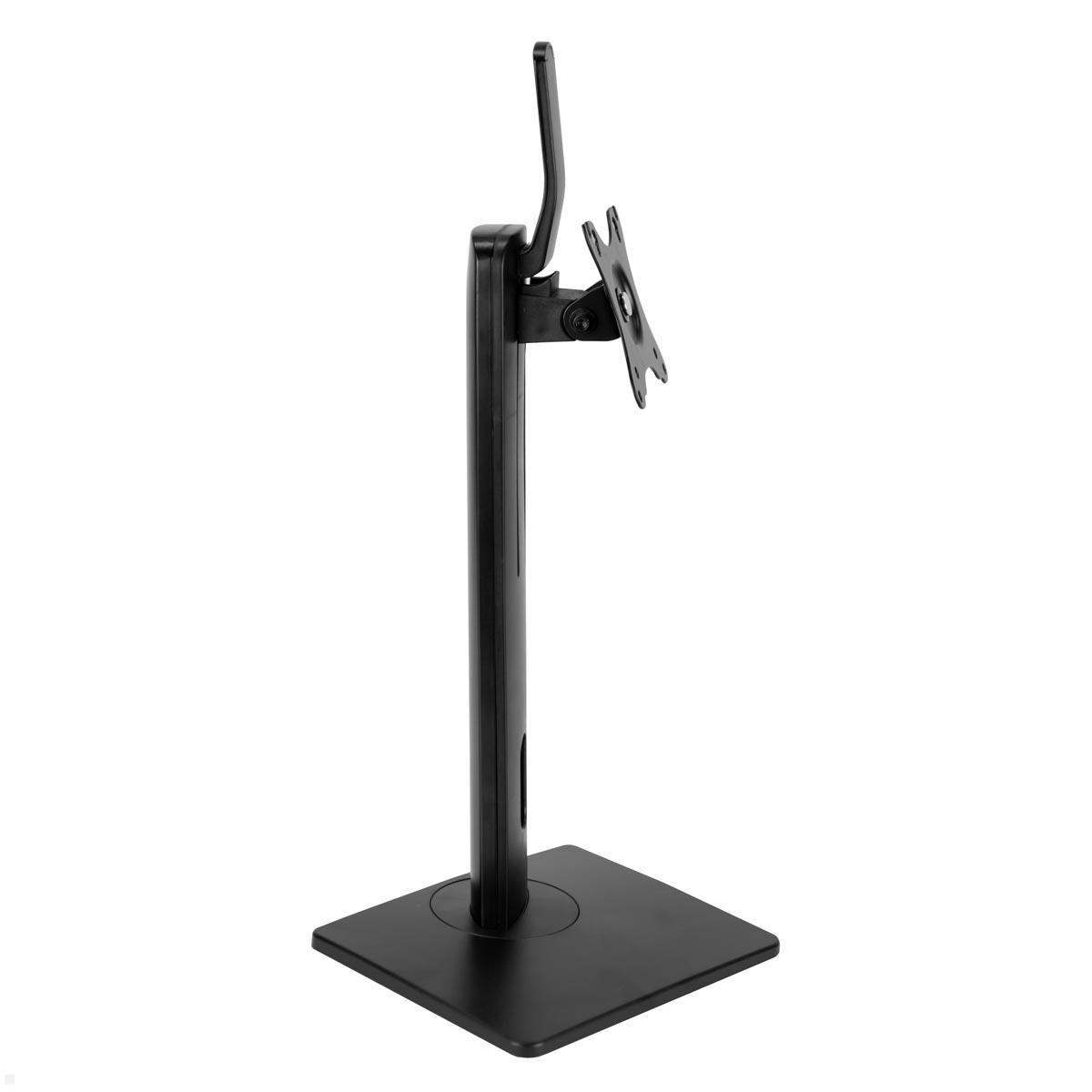 MonLines MTS600B Tisch Monitorständer bis 32 Zoll, höhenverstellbar, schwarz, rutschfest 