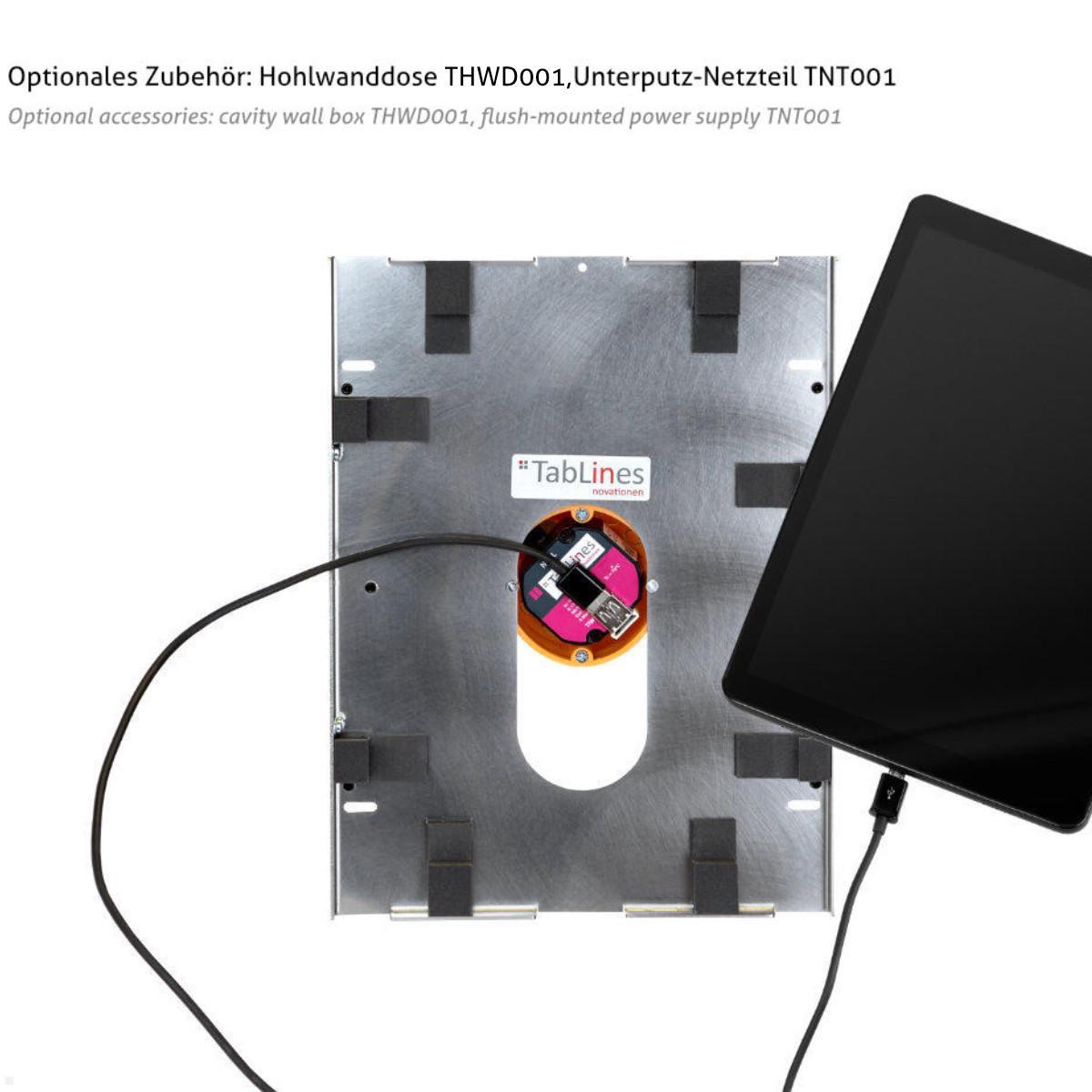 Apple iPad Pro 12.9 Tablethalterung für Wandeinbau, TWE098B, kontinuirliche Stromversorgung Apple iPad Pro 12.9 Tablethalterung für Wandeinbau, TWE098B, kontinuirliche Stromversorgung