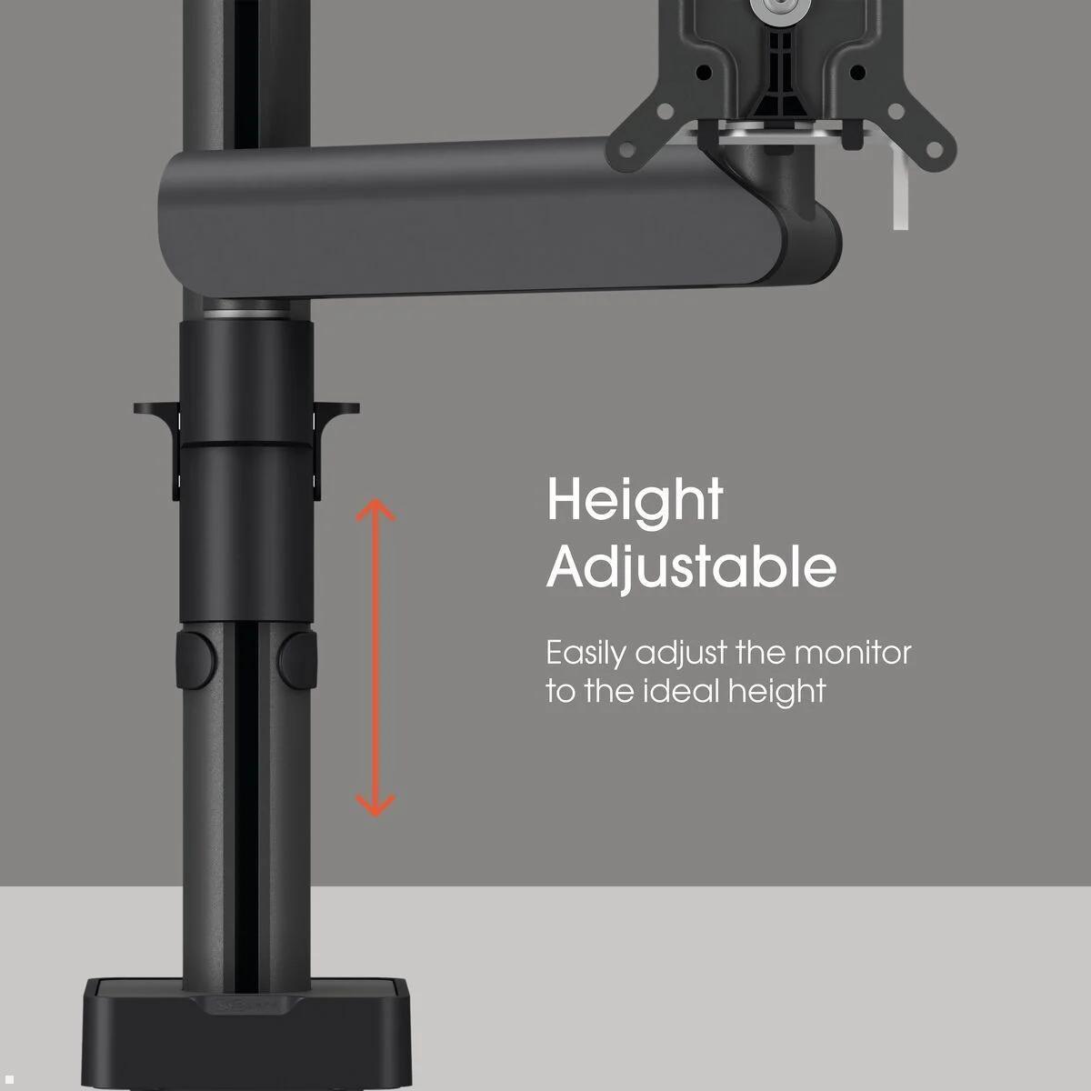 Vogels Motion MOMO 2127B Monitor Tischhalterung neigbar, schwarz, Tischhalterung neigbar mit Kabelmanagement