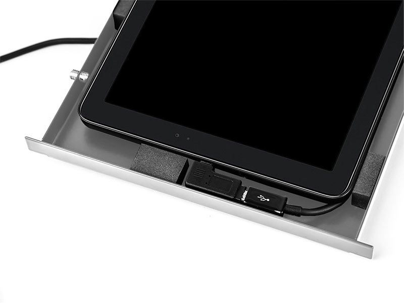 TabLines TSG059E Tablet Schutzgehäuse für Apple iPad Pro 12.9 (3./4. Gen.), Edelstahl optionale Stromversorgung TabLines TSG059E Tablet Schutzgehäuse für Apple iPad Pro 12.9 (3./4. Gen.), Edelstahl optionale Stromversorgung