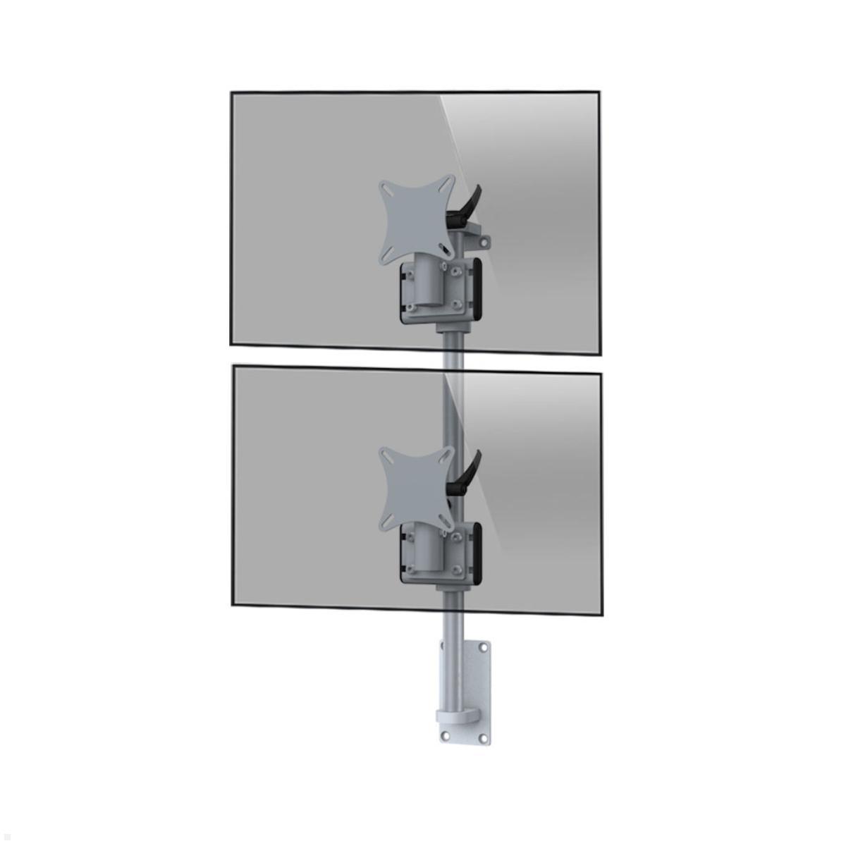 MonLines MWH201G Flat 2-fach vertikal Monitor Wandhalterung 25-32 Zoll, grau MonLines MWH201G Flat 2-fach vertikal Monitor Wandhalterung 25-32 Zoll, grau