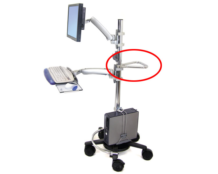 Ergotron handle for Mobile Workstand