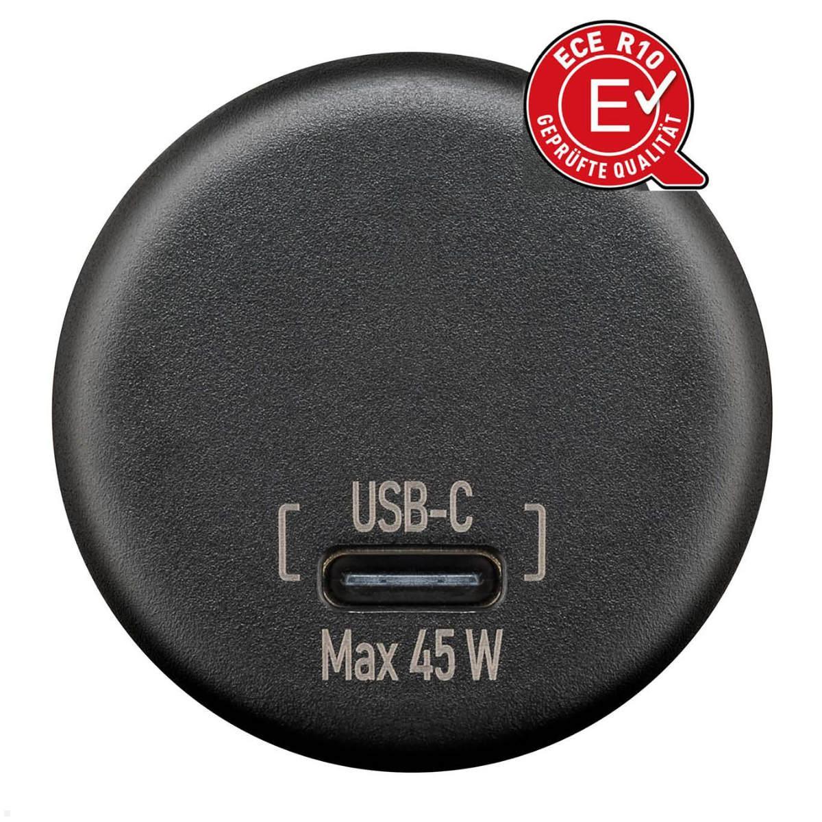 Comount USB-C Einbaucharger PD 45W mit offenen Kabelenden, USB-C Schnellladen Wohnmobil