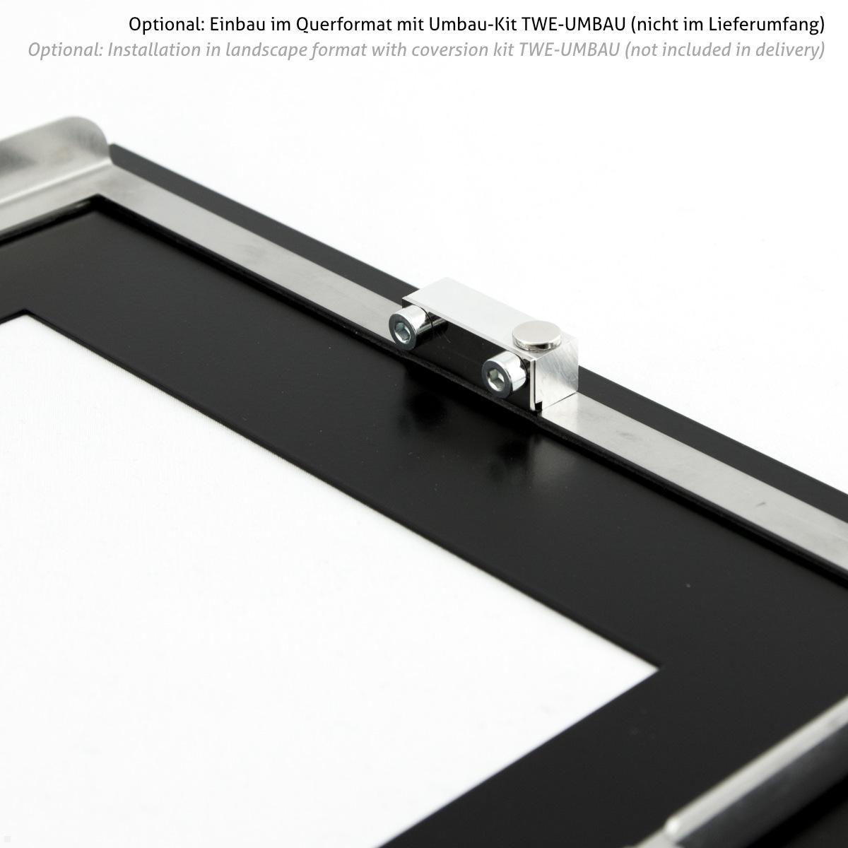 TabLines TWE136 Tablet Wandeinbau für Apple iPad Pro 13.0 (M5), Hoch und Querformat möglich