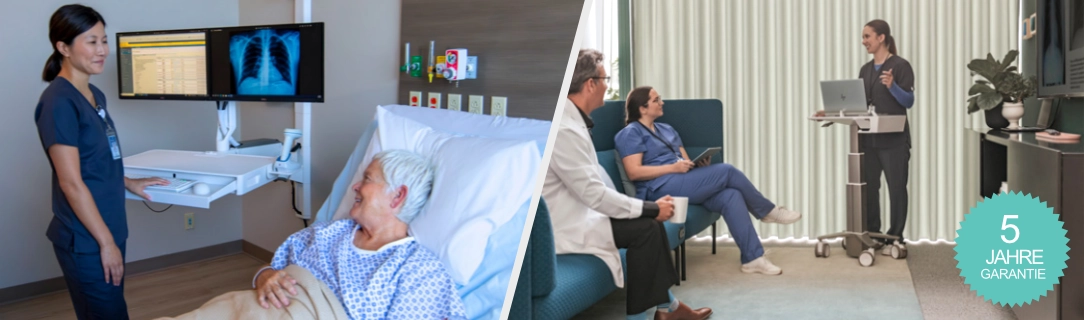 Fachhändler Visitewagen, Wand Arbeitsplätze, Tablet Ladestationen