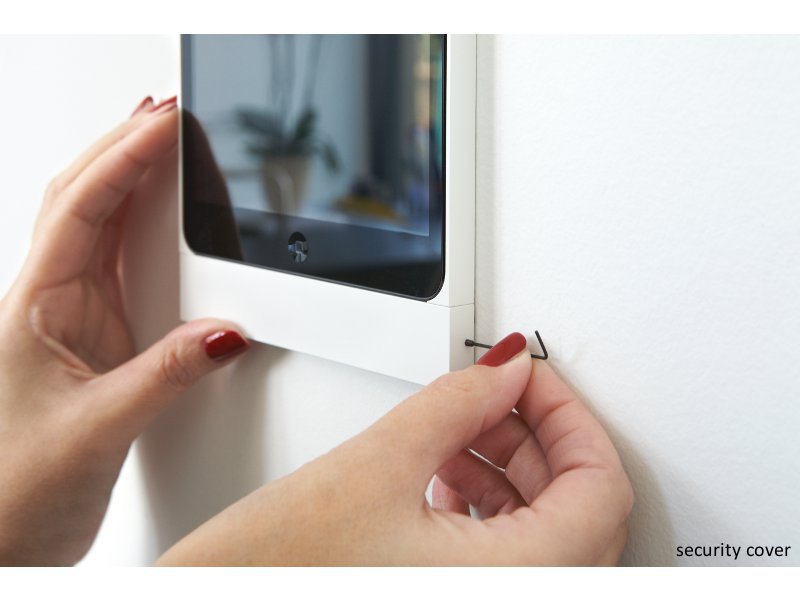 Basalte Eve diebstahlsicherer Wandhalter für iPad Mini 4, rund weiß Diebstahlschutz Basalte Eve diebstahlsicherer Wandhalter für iPad Mini 4, rund weiß Diebstahlschutz