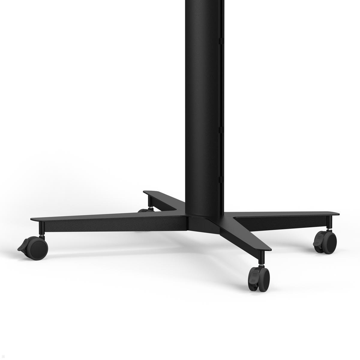 SMS Icon FH MT 2000 C Mobiler Monitorständer mit VESA Adapter bis 400x400 mm, schwarz X-Fuß mit Bremsfunktion SMS Icon FH MT 2000 C Mobiler Monitorständer mit VESA Adapter bis 400x400 mm, schwarz X-Fuß mit Bremsfunktion