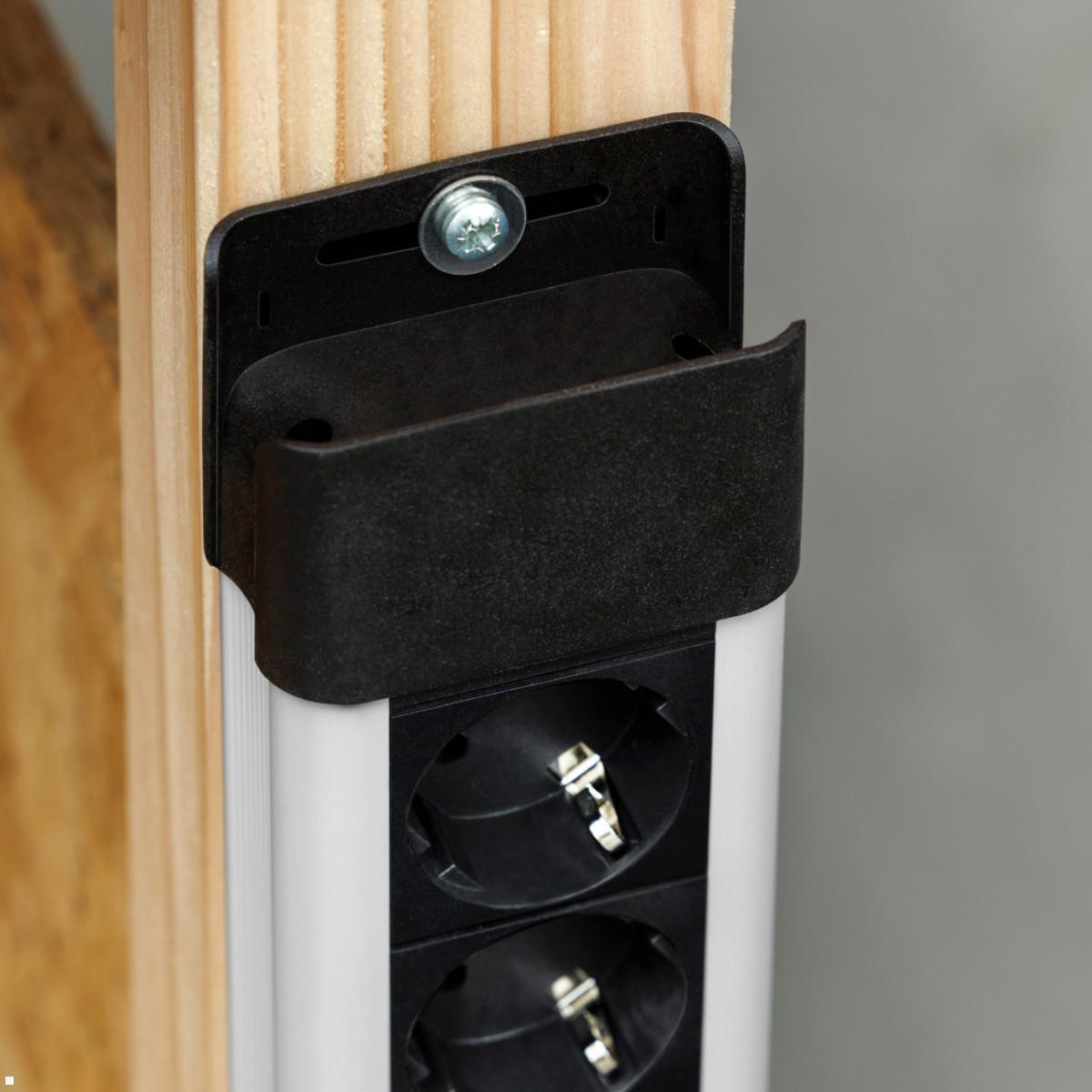 Bachmann CONNECTUS 4x Steckdose, 1x Schalter, 2m Zuleitung (BM005906), anschraubbar