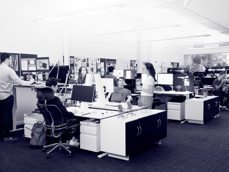 Humanscale QuickStand Eco notebook höhenverstellbarer Laptop Arbeitsplatz, schwarz