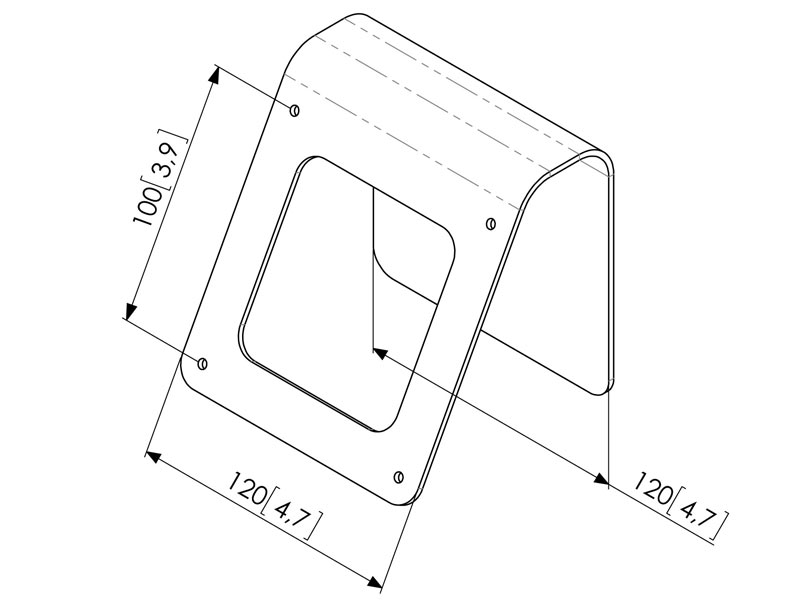 Vogels PTA 3003 TabLock Tablet Wandhalterung / Tischhalterung Zeichnung