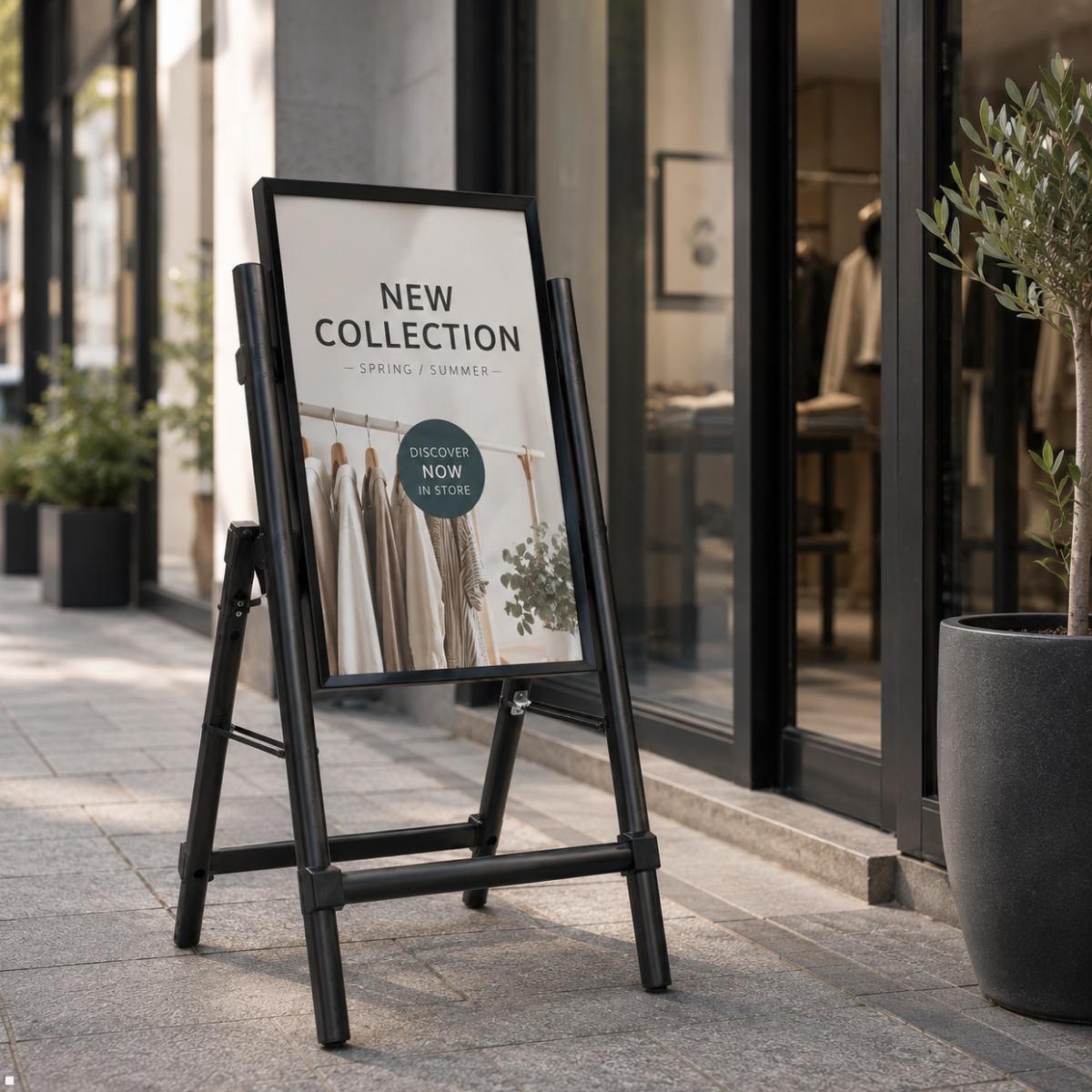 MonLines MBS021 Digital Signage Stand – Mobiler Kundenstopper für Displays