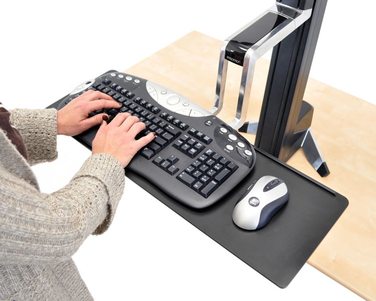 Ergotron Zubehör Große Tastaturablage für WorkFit-S (97-653), Anwendung Ergotron Zubehör Große Tastaturablage für WorkFit-S (97-653), Anwendung