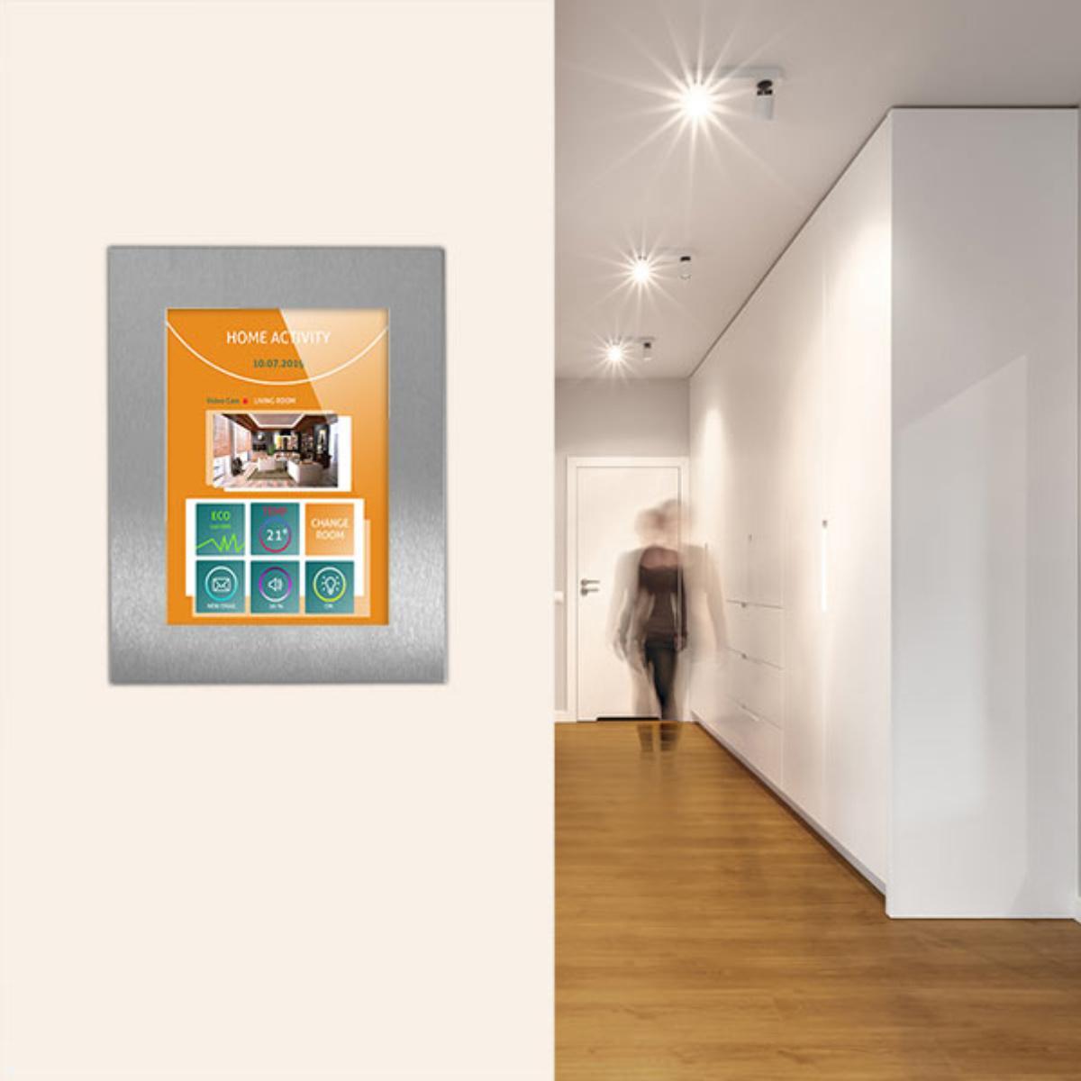 TabLines TWE111E Tablet Wandeinbau für Samsung Tab S9+ 12.4, Edelstahl, Anwendung TabLines TWE111E Tablet Wandeinbau für Samsung Tab S9+ 12.4, Edelstahl, Anwendung