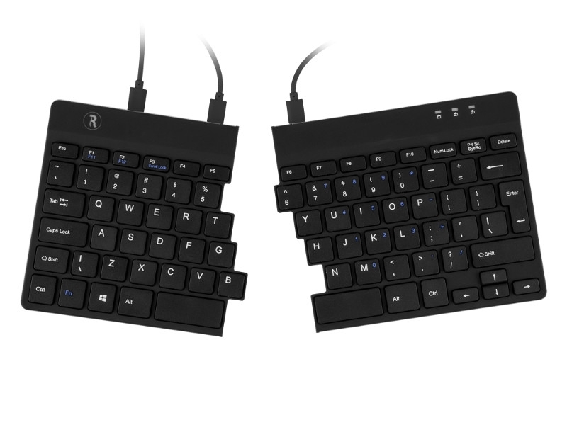 R-Go Split ergonomische Tastatur QWERTY (US) RGOSP-USWIBL, verkabelt R-Go Split ergonomische Tastatur QWERTY (US) RGOSP-USWIBL, verkabelt