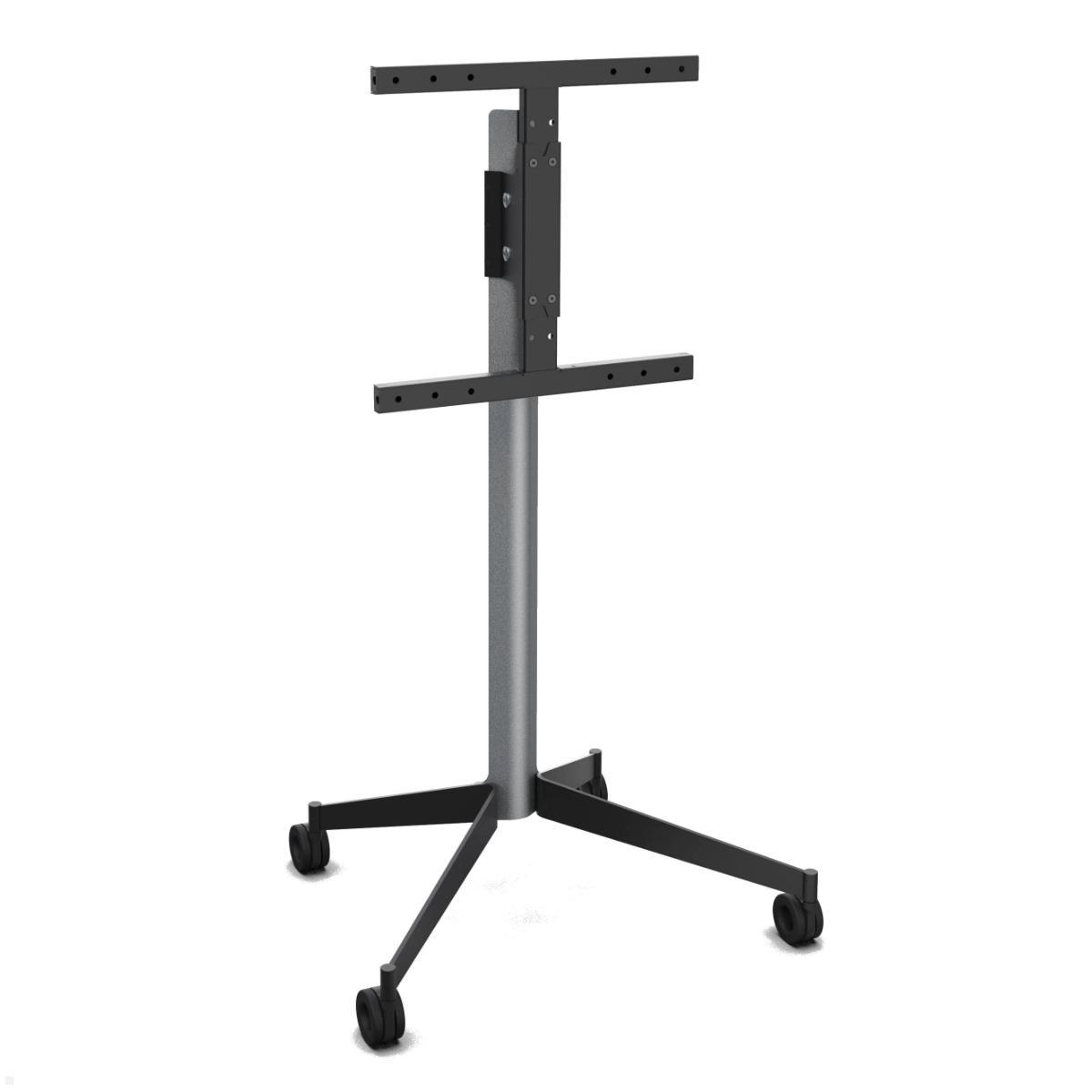 Erard KANA 1200L mobiler TV Ständer 30-55 Zoll, silber / schwarz Erard KANA 1200L mobiler TV Ständer 30-55 Zoll, silber / schwarz