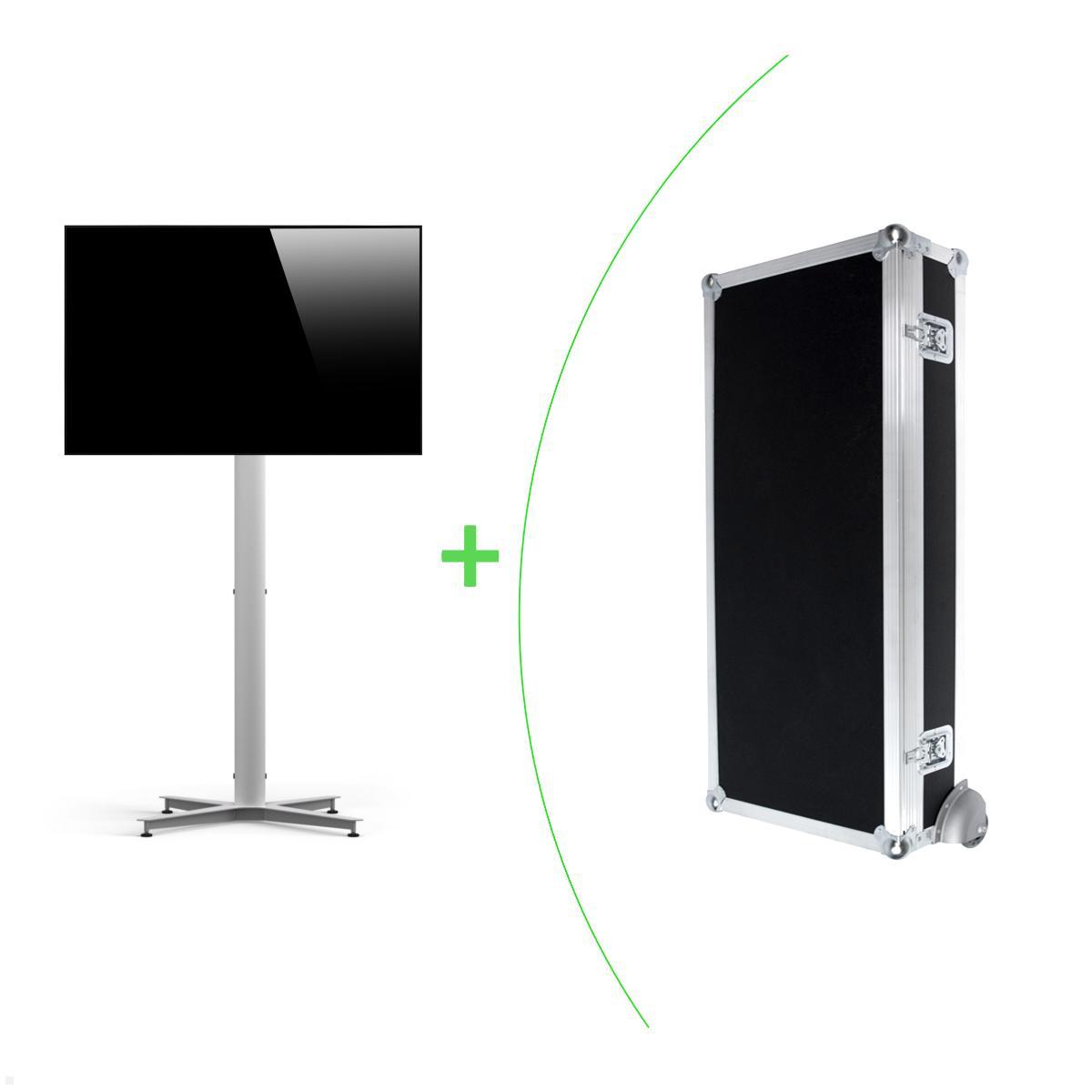 SMS Messekit Set Monitor Standfuß FH T2000 silber + Transportcase SMS Messekit Set Monitor Standfuß FH T2000 silber + Transportcase