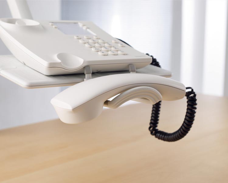 Novus TalkMaster Telefonhalterung lichtgrau, Anwendung Novus TalkMaster Telefonhalterung lichtgrau, Anwendung