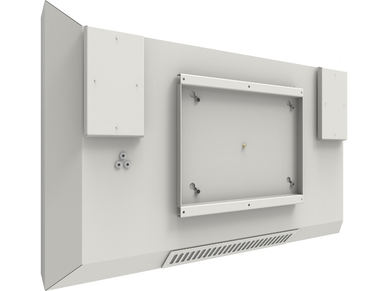 SmartMetals Outdoor Gehäuse Wandhalter für Displays bis 2500cd 75 Zoll Querformat back
