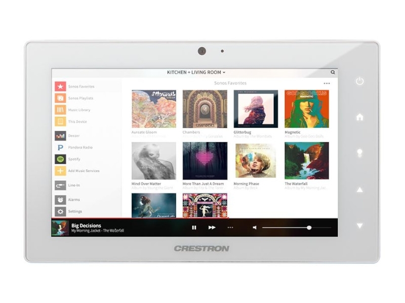 Crestron Touchpanel Bedieneinheit 7 Zoll, weiß Sonos Steuerung