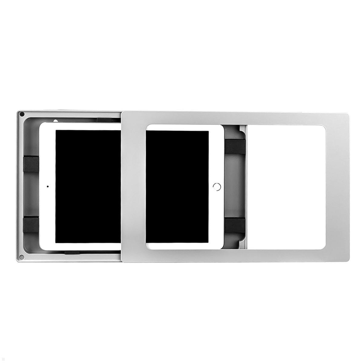 TabLines TWH040S Tablet Wandhalterung für Samsung Tab S8+ 12.4, silber, müheloses Einsetzen TabLines TWH040S Tablet Wandhalterung für Samsung Tab S8+ 12.4, silber, müheloses Einsetzen