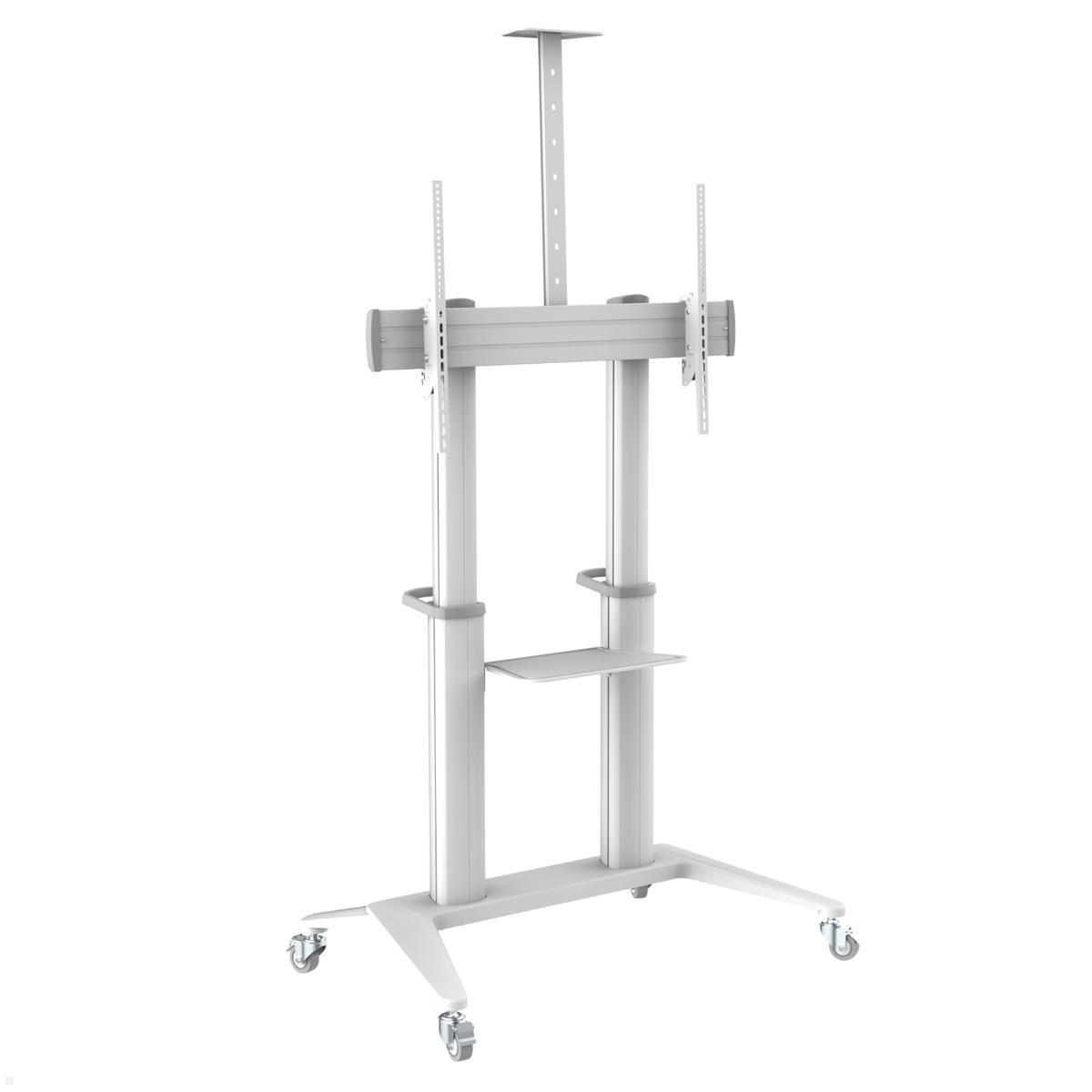 PureMounts PDS-0013C TV Ständer mit Rollen bis 120 Zoll, weiß PureMounts PDS-0013C TV Ständer mit Rollen bis 120 Zoll, weiß