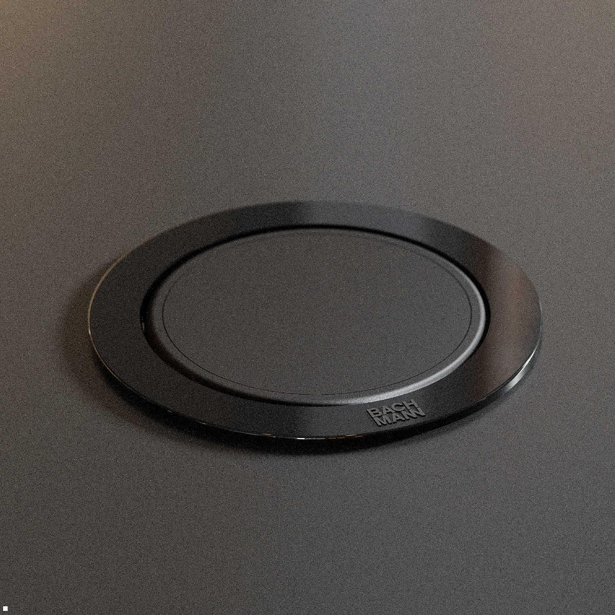 Bachmann ELEVATOR 2 versenkbare Küchensteckdose Schwarz matt – Einbauansicht