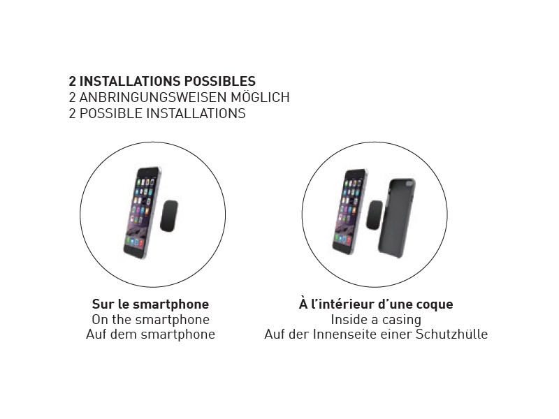 Erard Handy Autohalterung für Smartphones / Navigationssysteme magnetisch Montage