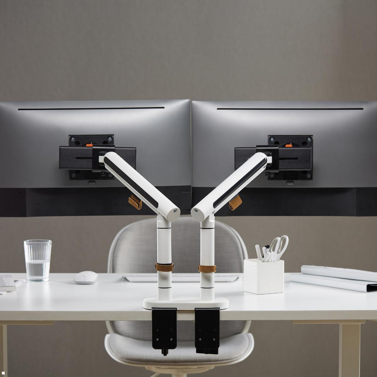 Fellowes Smartview Dual Monitor Tischhalterung, Anwendungsbeispiel