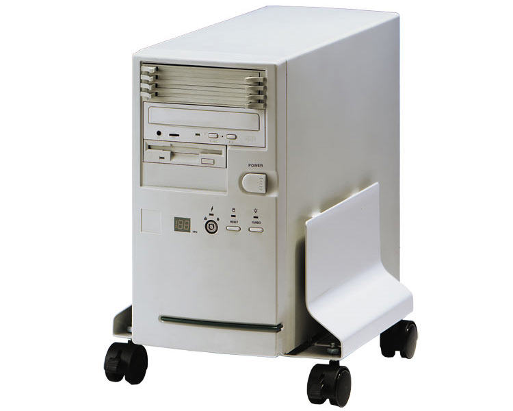 Dataflex Katame CPU Holder Large - Supporto Per Unità Di Sistema, Colore Bianco RAL 9010