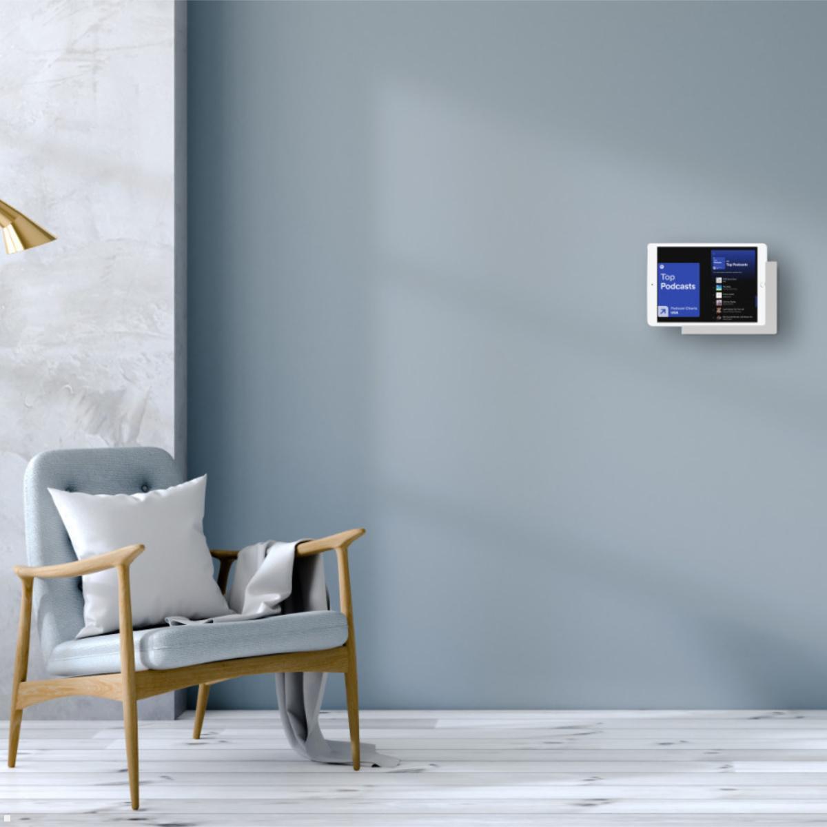 TabLines TWP011B Wandhalterung für iPad Pro 12.9 (5.Gen.) 2021, schwarz, Anwendungsbeispiel TabLines TWP011B Wandhalterung für iPad Pro 12.9 (5.Gen.) 2021, schwarz, Anwendungsbeispiel