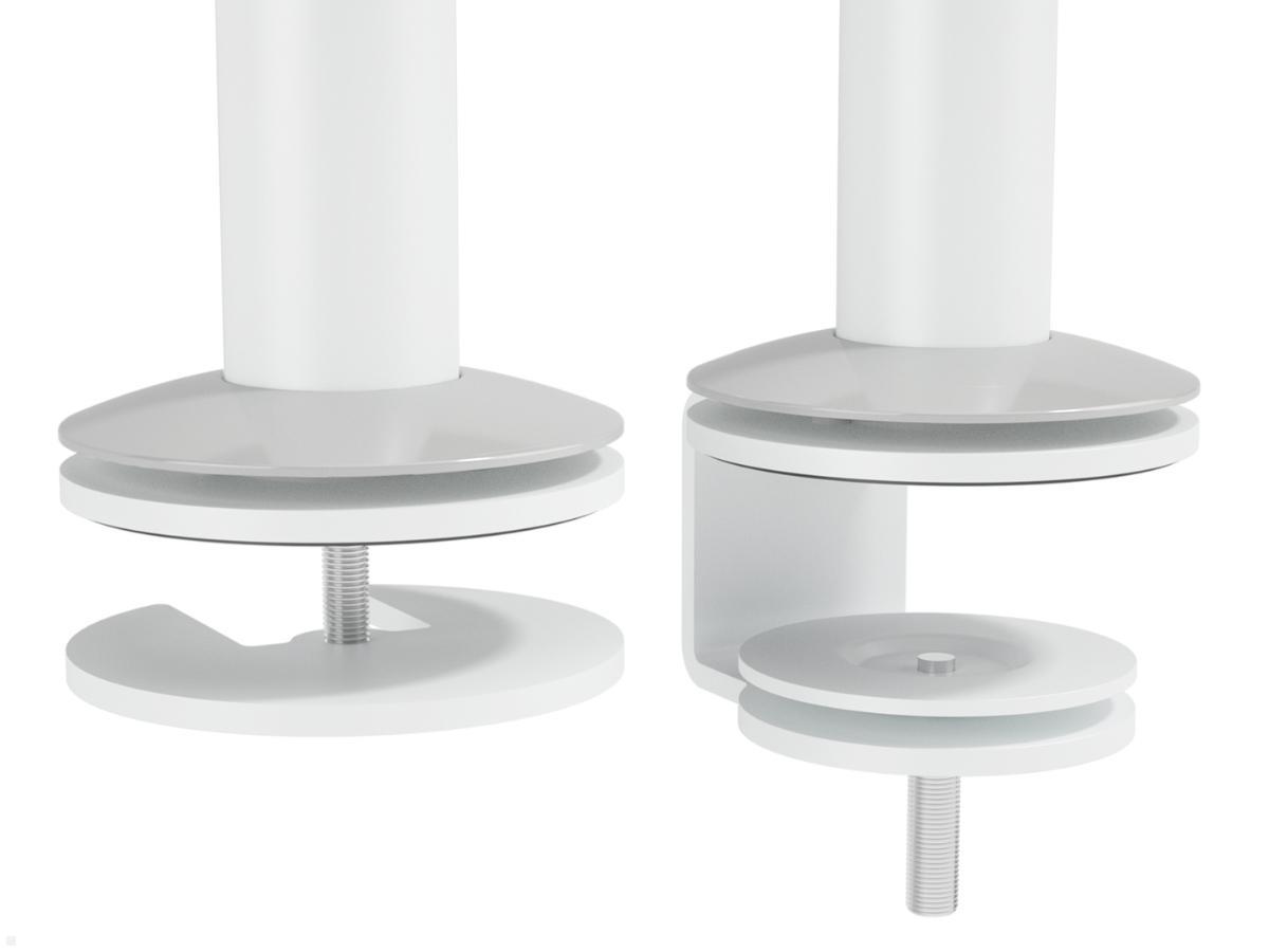 Dataflex Viewlite Monitorhalterung Tisch mit Schwenkarm (58.120), weiß, Befestigungsmöglichkeiten Dataflex Viewlite Monitorhalterung Tisch mit Schwenkarm (58.120), weiß, Befestigungsmöglichkeiten