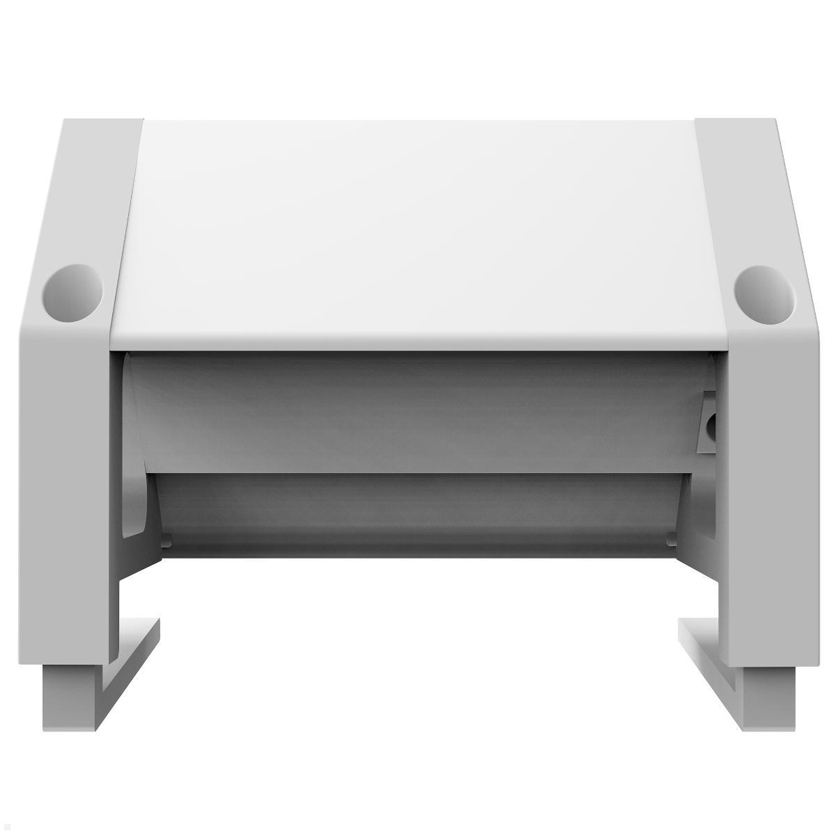 Fellowes Power Desk Up 2.0 Tischsteckdose mit USB-A und USB-C Charger, Rückansicht