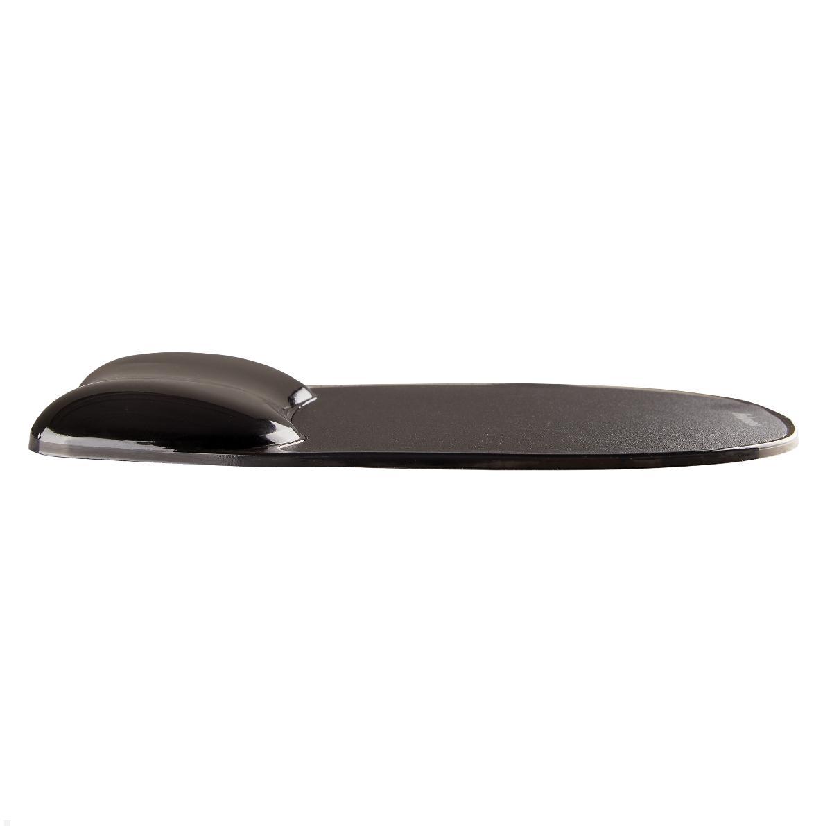 Fellowes Mauspad Crystals Gel mit Handgelenkauflage, Seitenansicht, Querschnitt