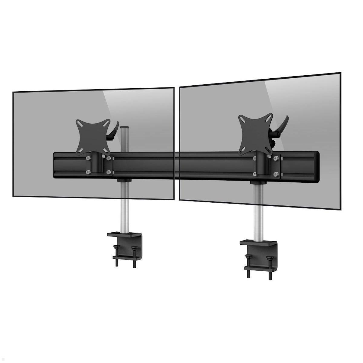 MonLines MTH244B Para 2-fach Monitorhalterung Tischklemme bis 32 Zoll, schwarz MonLines MTH244B Para 2-fach Monitorhalterung Tischklemme bis 32 Zoll, schwarz