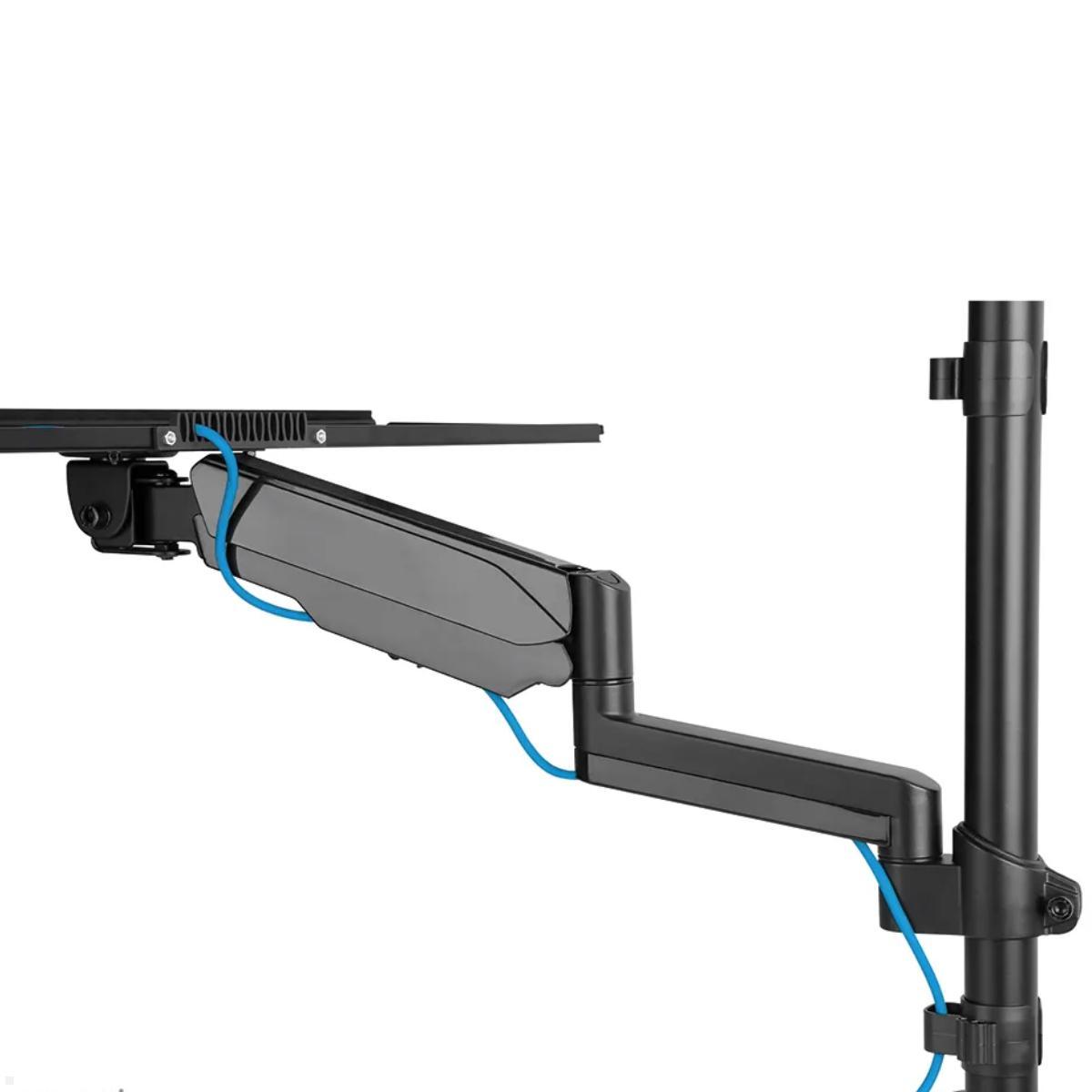 Neomounts DS90-325BL1 tischmontierter Sitz-Steh-Arbeitsplatz für Bildschirme bis 32 Zoll, Kabelmanagement Neomounts DS90-325BL1 tischmontierter Sitz-Steh-Arbeitsplatz für Bildschirme bis 32 Zoll, Kabelmanagement