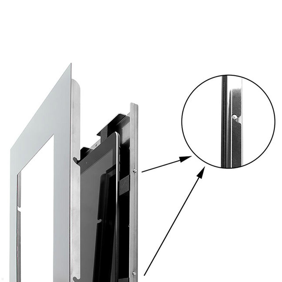 TabLines TWE087S Tablet Wandeinbau für Apple iPad 10.2 (7./8./9. Gen.), silber, einfache Montage TabLines TWE087S Tablet Wandeinbau für Apple iPad 10.2 (7./8./9. Gen.), silber, einfache Montage