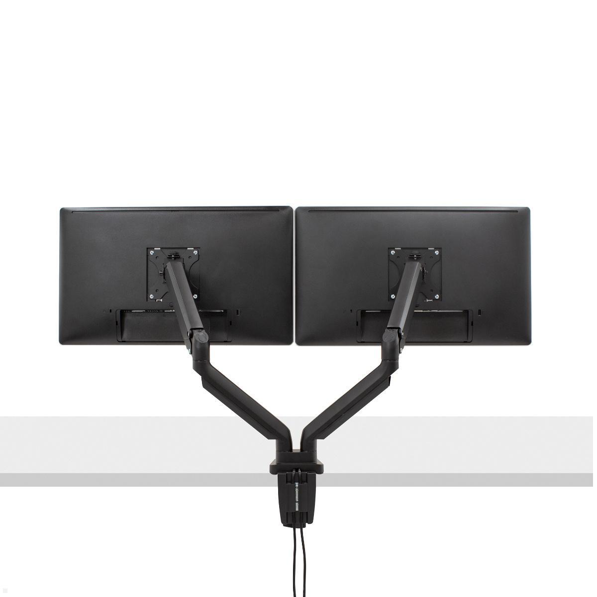 Fellowes Monitorarm Platinum für 2 Monitore nebeneinander, Rückansicht