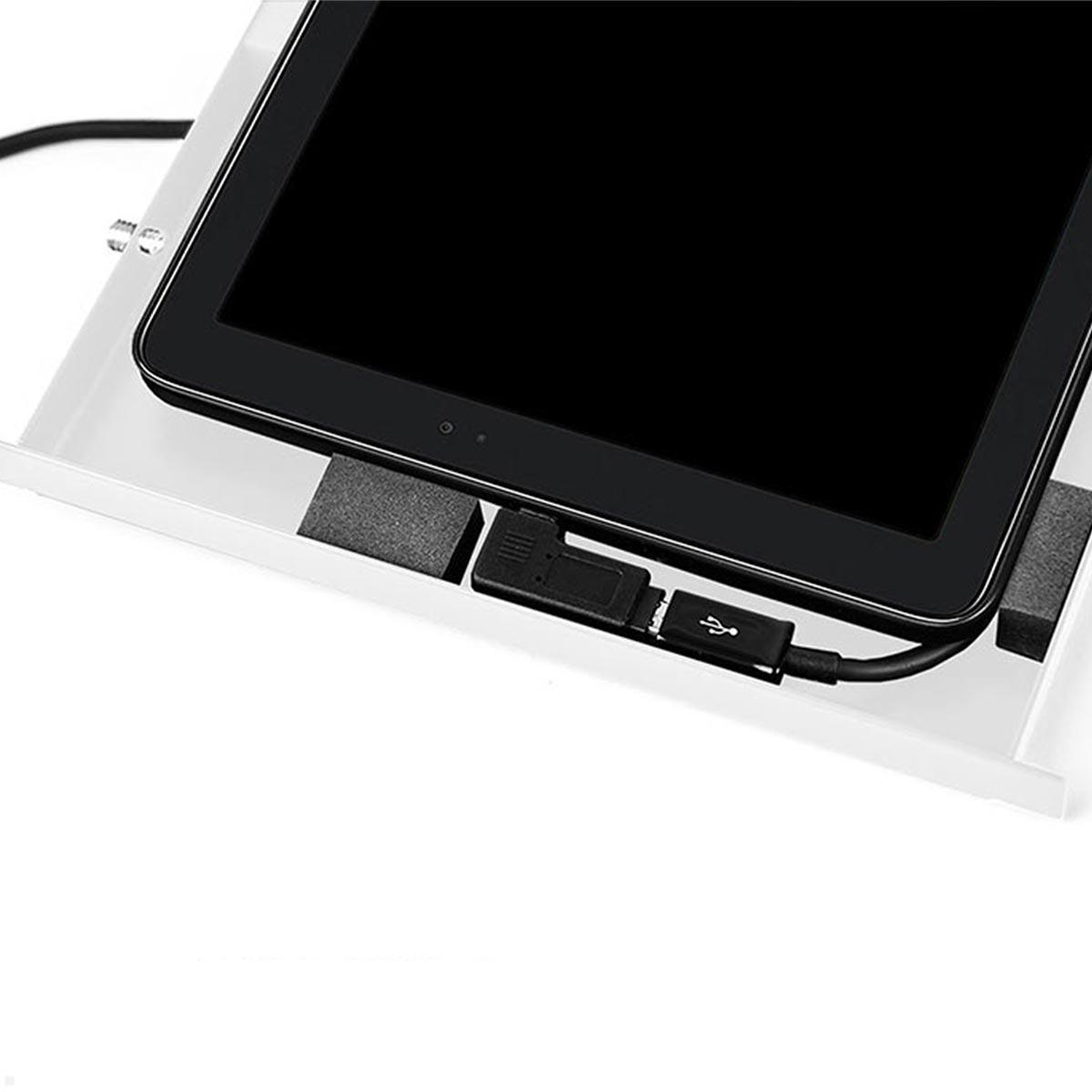 TabLines TSG085W Tablet Schutzgehäuse für Samsung Tab A8 10.5 (2022), weiß Kabelführung TabLines TSG085W Tablet Schutzgehäuse für Samsung Tab A8 10.5 (2022), weiß Kabelführung